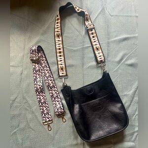 Ah dorned leather over the shoulder purse